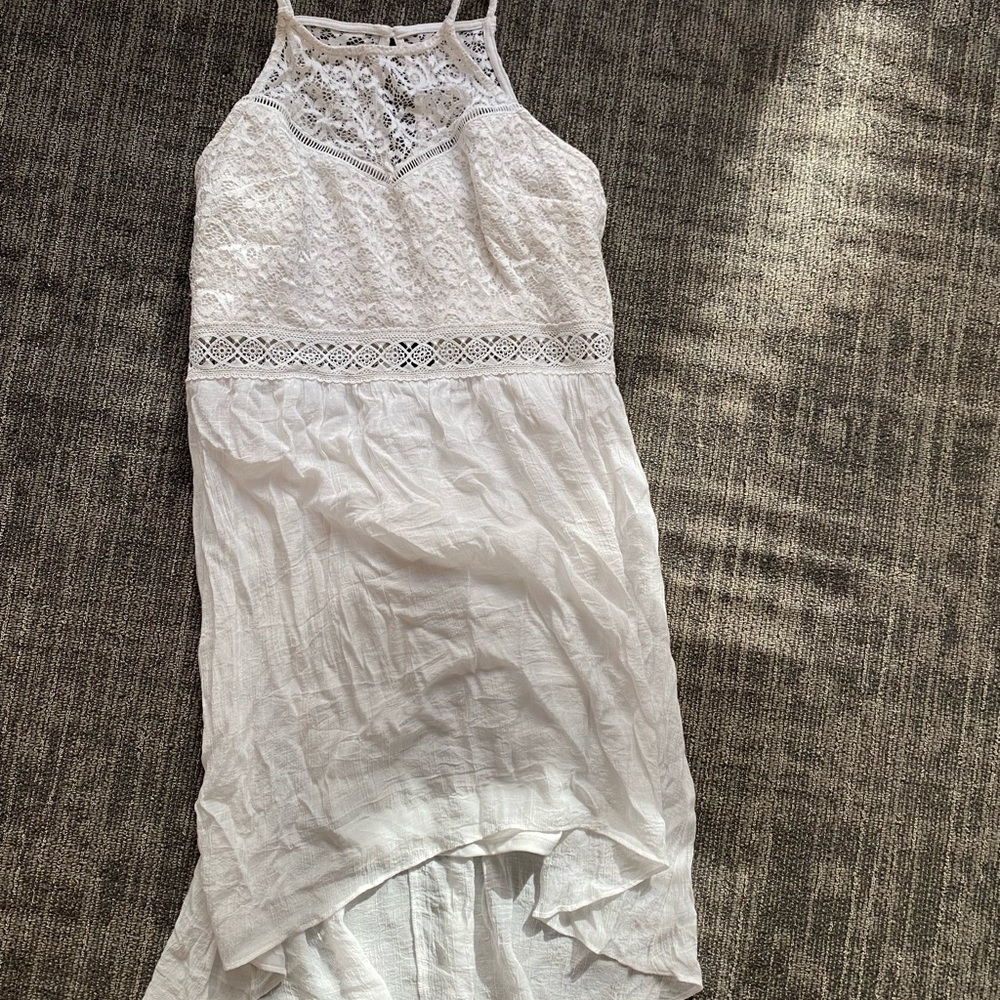 White high low Lacey dress